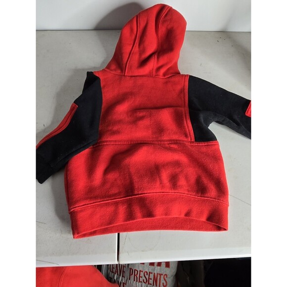 NIKE Hoodie, Size 24Months, Black/Red Spellout, Cotton Blend - Picture 5 of 5